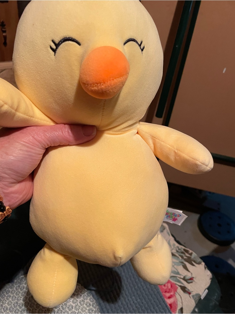 Plush Yellow Chick Stuffed Bird - Soft Cuddly Toy